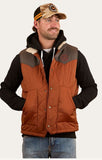 McKinlay Mens Puffer Vest Water Proof  - Tobacco / Charcoal