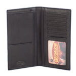 Wallet - Montana West - Leather - Distressed - Coffee - Star Concho - Tooled Trim
