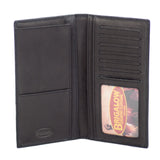 Wallet - Montana West - Leather - Distressed - Coffee - Star Concho - Tooled Trim