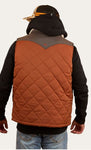 McKinlay Mens Puffer Vest Water Proof  - Tobacco / Charcoal