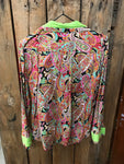 Preloved - Bright Pattern Shirt - Size 8