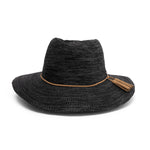 Evoke - Caroline Polyester Fedora Hat - Mix Black