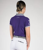 Lindelle · Purple Equestrian Polo Shirt