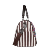 Montana West USA - Aztec Cowhide Print Canvas Weekender Bag