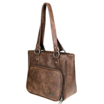 Montana West USA - Concho Collection Concealed Carry Tote Bag - Coffee