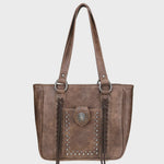 Montana West USA - Concho Collection Concealed Carry Tote Bag - Coffee