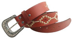 Pilbara Western Dress Buckle Navajo Leather Belt