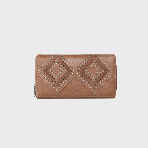 Trinity Ranch - Leather Stitch Collection Wallet - Brown