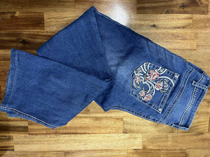 Preloved - Ladies Outback Stretch Bling Jeans - Size 10, 32 Leg