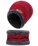 Winter Warm Knitted Beanie & Neck Warmer Combo - Unisex