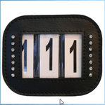 Number Holder with Velcro and Pin Fastening