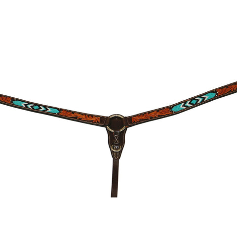 Fort Worth Breast plate - Turquoise beaded