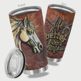 Horse - Coffee 20oz Stainless Steel Tumbler