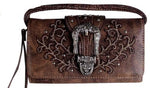 Ladies Purse - Brown Faux Leather Wallet