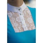 Huntington - Colleen Kwik-Dry Lace Show Shirt in Turquoise