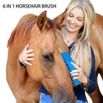 Groom-IT - 6 in 1 - Horse Brush - Sweat Scraper - Shedder